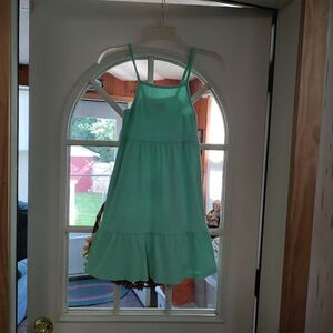 New Old Navy Light Green Ribbed Summer Dress Size Girl's 8
